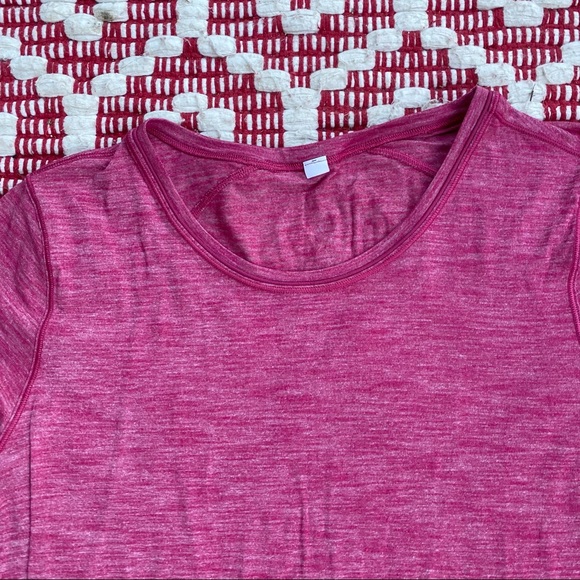LULULEMON heathered pink Another Mile short sleeve tee 6 - Picture 2 of 9